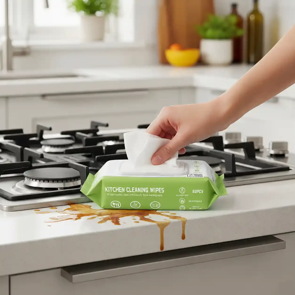 Kitchen Degreasing Wipes